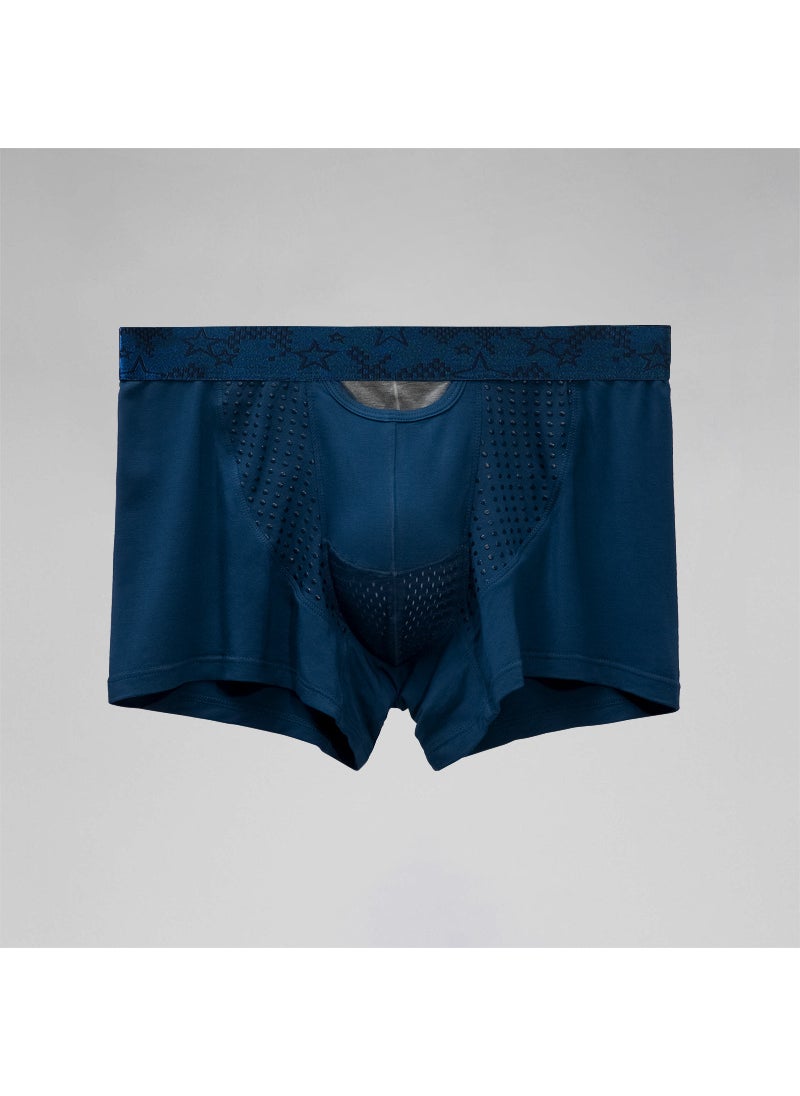Generic - Mens Scrotal Support Ice Silk Underwear Sapphire Blue - Image 1