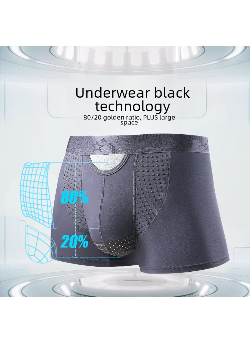 Generic - Mens Scrotal Support Ice Silk Underwear Sapphire Blue - Image 1