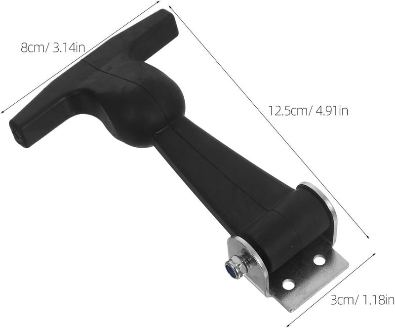 Ciieeo 2pcs Stainless Steel Box Latch Heavy Duty T-Handle Hasp Draw Latches Locking Mechanism for Tool Box Industrial Hood Vehicle Engine - Image 4