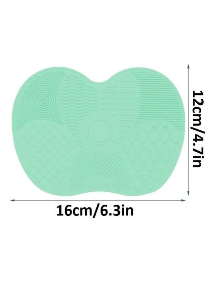 Makeup Brush Cleaning Mat Reusable Non-Slip Silicone Cleaner Pad with Back Suction Cups for Effective Brush Cleaning (Color May Vary) - Image 4