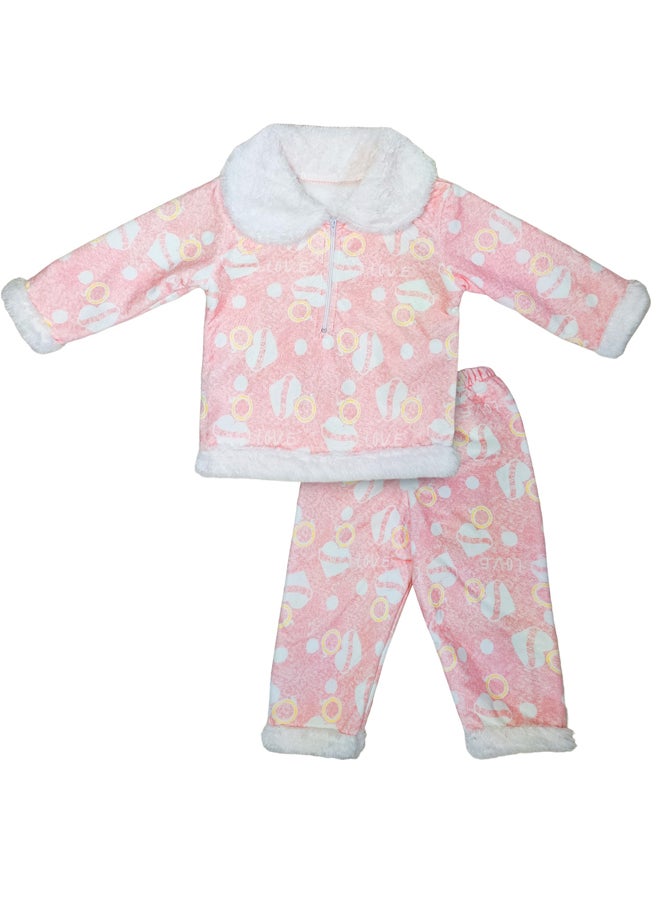 BabyShoora Baby set with fur inner, two-piece pants + jacket  - Image 1