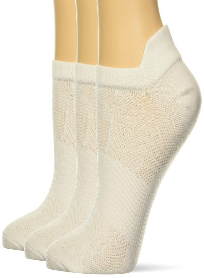 Sweaty Betty Women's Lightweight Trainer Workout Socks 3 Pack TRAINER SOCK, White, Large