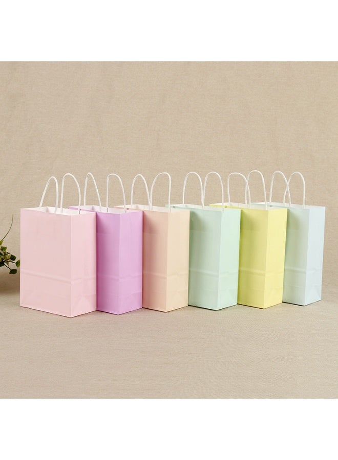 Mitoy 24 Pcs Gift Bags, Party Bags Pastel Color Kraft Paper Bags 22x16x8 cm, Small Goodie Bags - Image 2