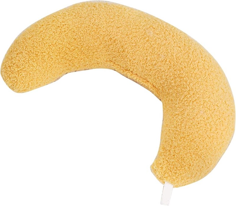 وسادة رقبة وجسم صفراء لكلب وقطة على شكل حيوان أليف لطيف هدية للنوم والفراش - Image 2