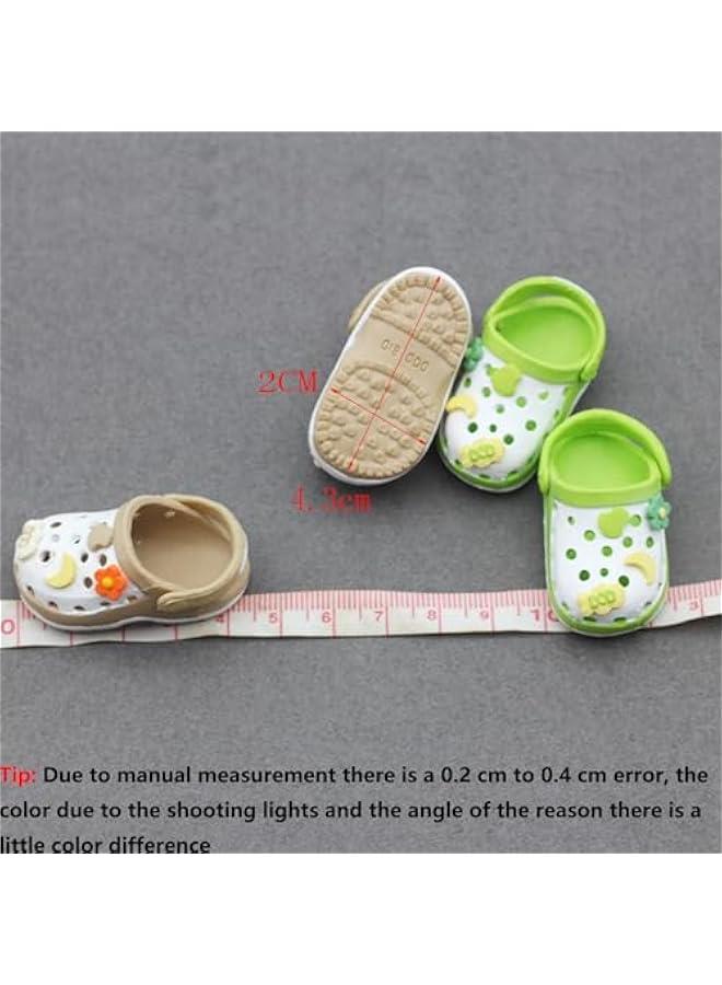 Doll Shoes for 17 Cm Labubu, Lububu Labu Doll Decoration Accessories, Labubus Lace-Up Canvas Sneakers, Premium Fashion Mini Finger Shoes, No Doll (Blue) - Image 4