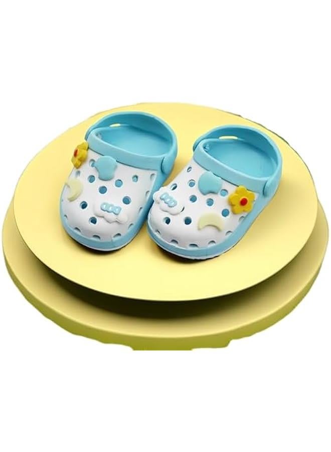 Doll Shoes for 17 Cm Labubu, Lububu Labu Doll Decoration Accessories, Labubus Lace-Up Canvas Sneakers, Premium Fashion Mini Finger Shoes, No Doll (Blue) - Image 1