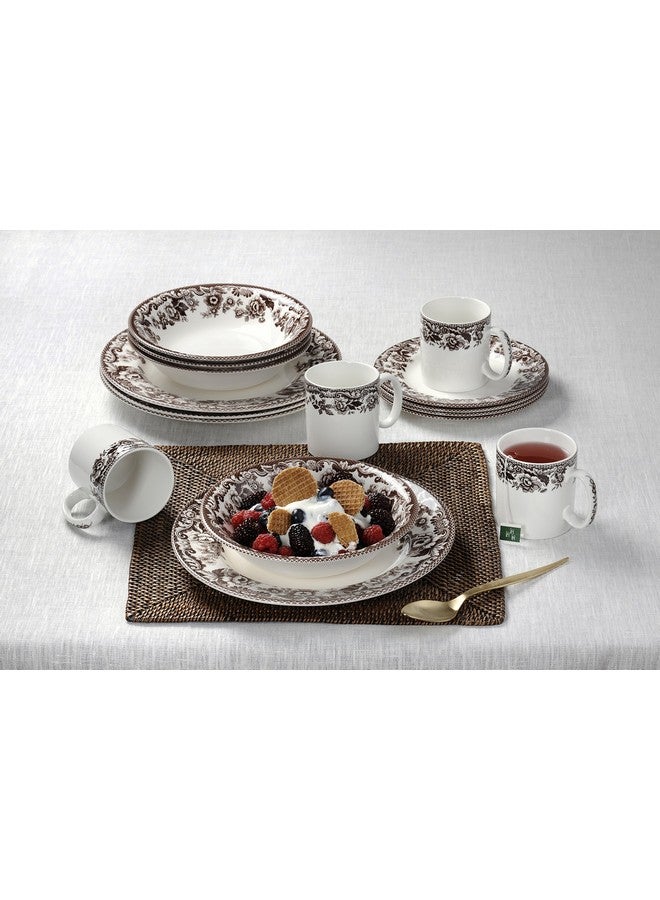Spode Delamere Dinner Plate, Set of 4, 10.5” | Perfect for Thanksgiving and Other Special Occasions | Made in England from Fine Earthenware | Microwave and Dishwasher Safe - Image 2