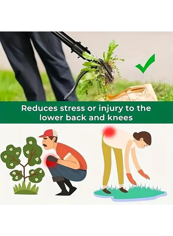 1pcs Weeder Manual Lawn Mower Heavy Duty Upright Standing Grass Root Removal - Image 4