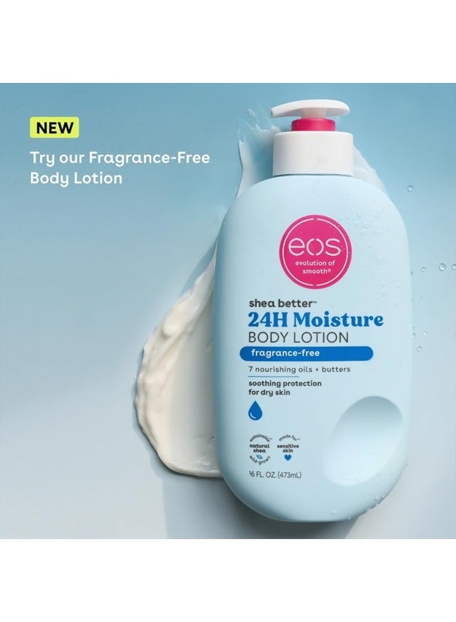 EOS Shea Better Body Lotion- Pomegranate Raspberry, 24-Hour Moisture Skin Care, Lightweight & Non-Greasy, Made with Natural Shea, Vegan, 16 fl oz - Image 5