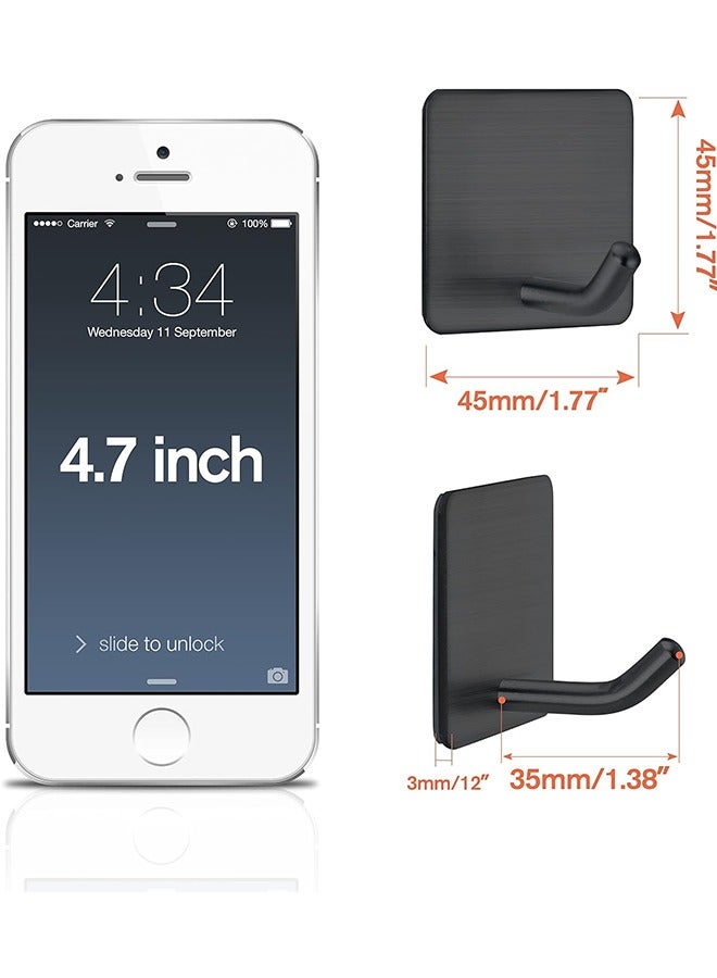 Silver Self Adhesive Hooks Durable 304 Stainless Steel Wall Hanging Hooks and the Ultimate Solution for Organizing - Image 2