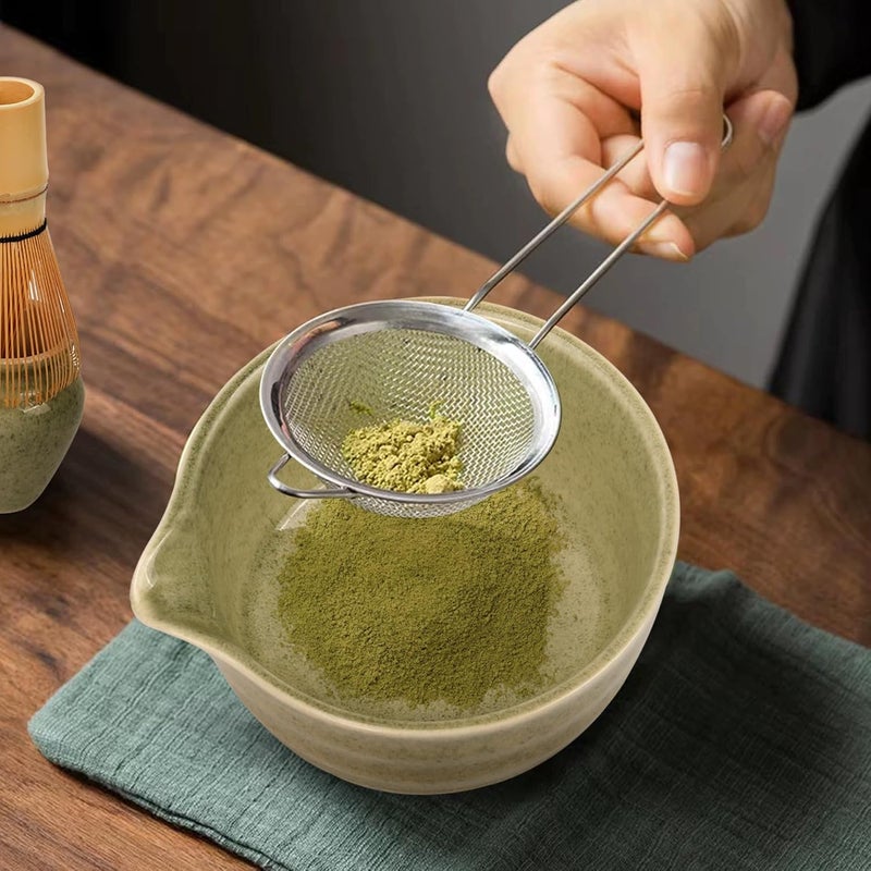Japanese-style matcha set, five-piece set, ceramic matcha bowl, tea spoon, Baibenli, Song Dynasty tea ordering tool - Image 4