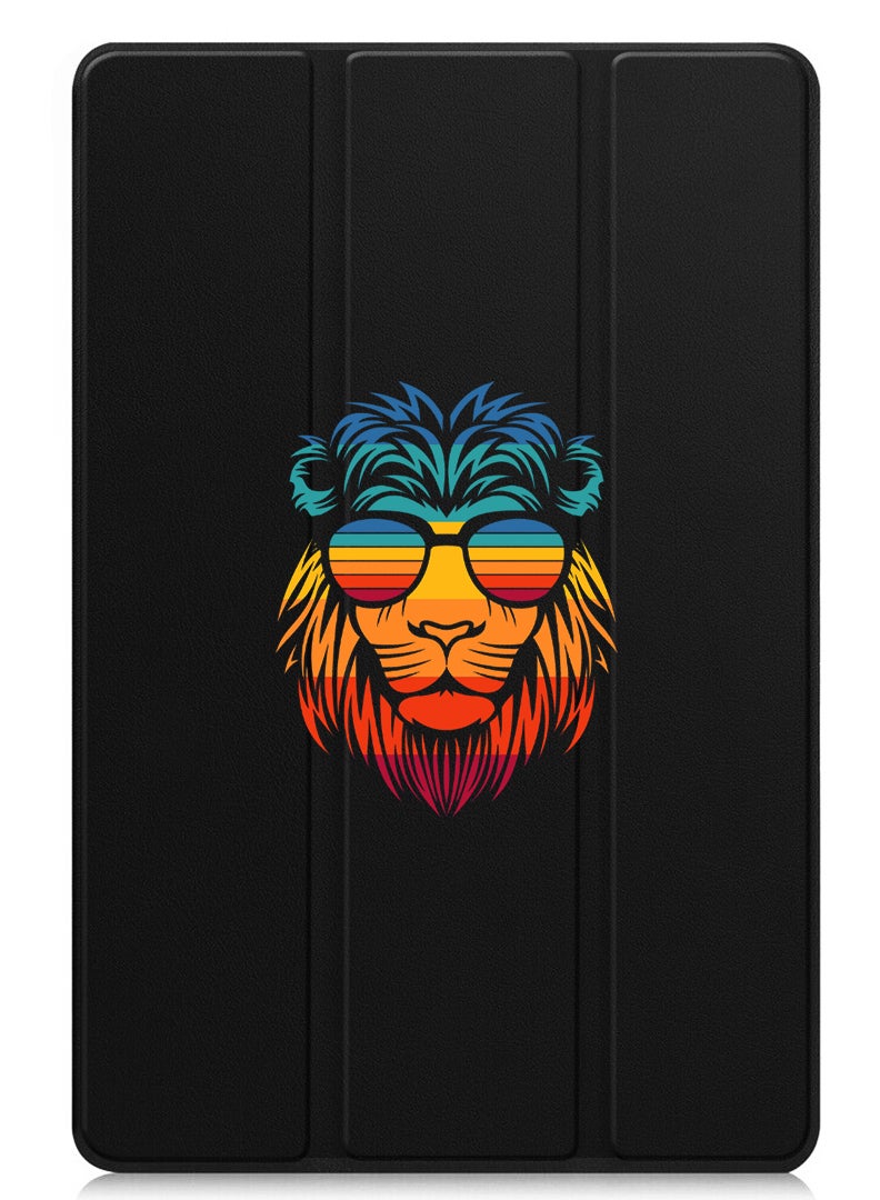 Theodor Protective Flip Case For Xiaomi Pad 7 & Xiaomi Pad 7 Pro With Trifold Stand Auto Wake Sleep Shockproof Cover - lion - Image 1