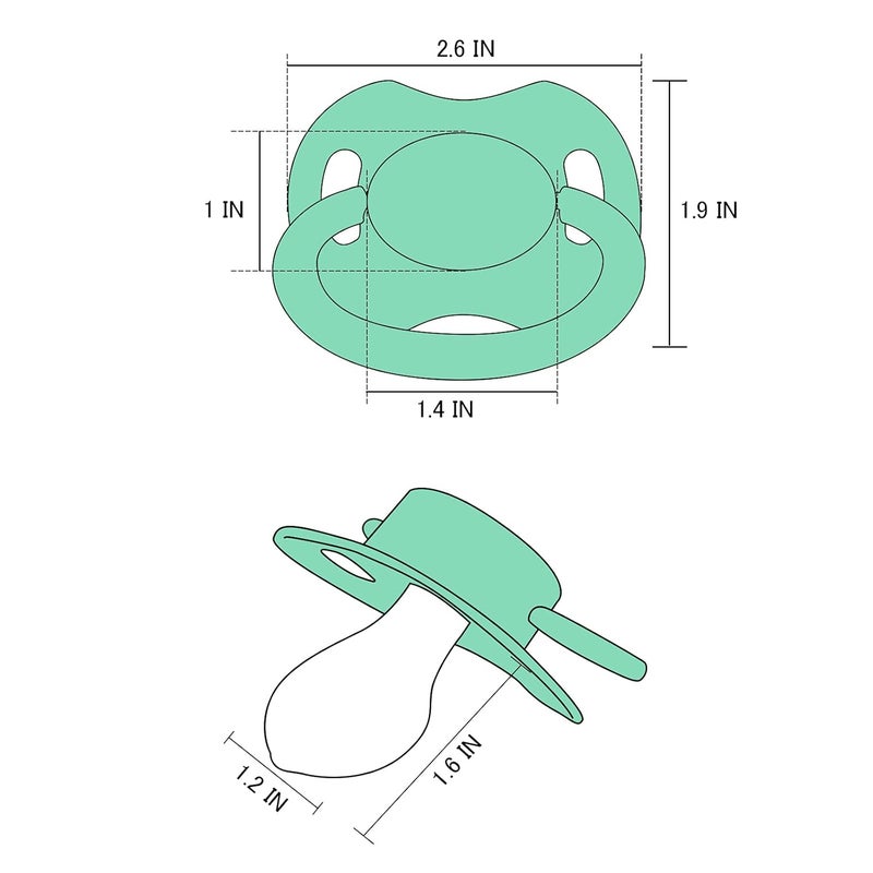 LittleForBig Bigshield GenerationII Big Sized Pacifier Green - Image 2
