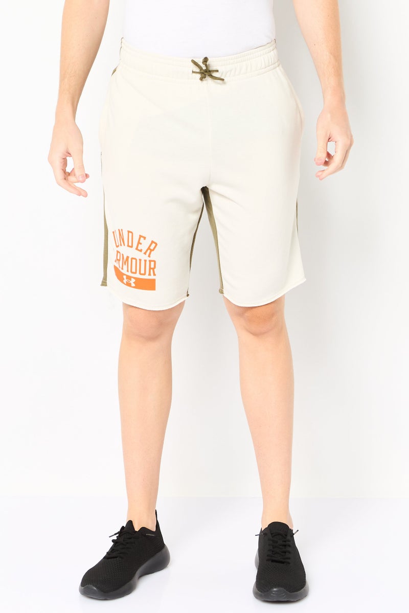 UNDER ARMOUR Men Fitted Rival Terry Outdoor Shorts, Multicolor - Image 1