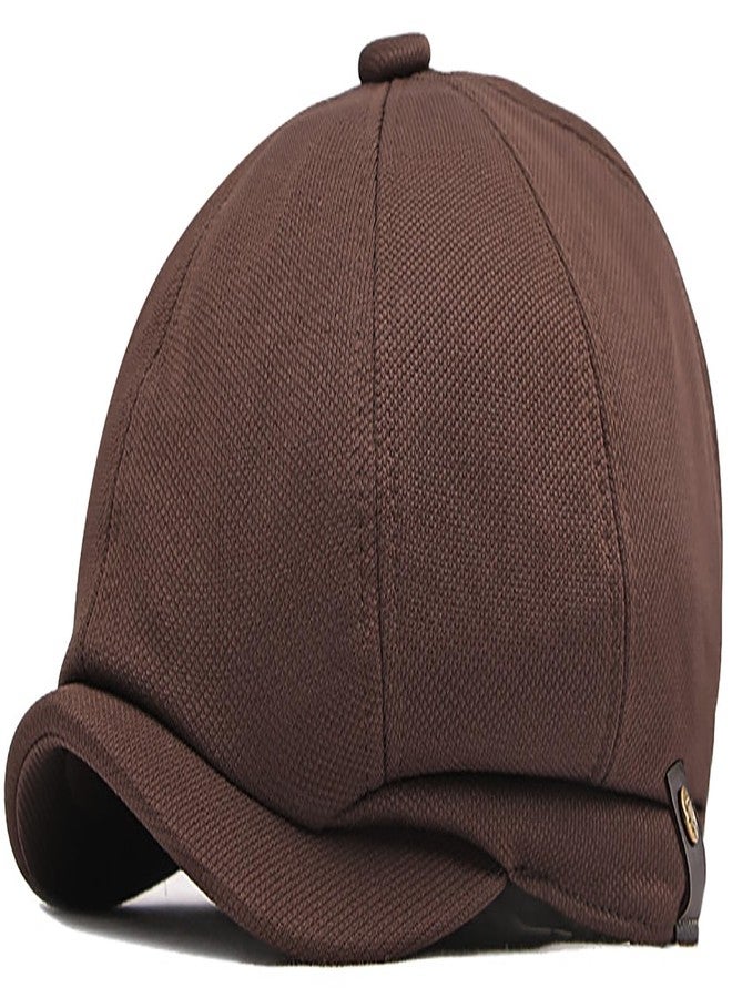 Taidor Men's 8 Panel Newsboy Cap Vintage Peaked Cap Adjustable Flat Cap Irish Cabbie Ivy Driving Hunting Hat, Coffee, One size - Image 1