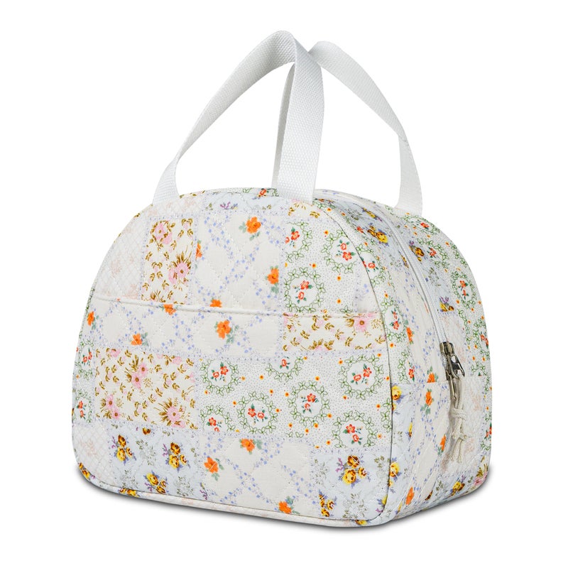 GISMTR Lunch Bag for Women Insulated Lunch Box Cute Quilted Lunch Tote Bags Reusable Large Capacity Cooler Bag for Travel Work Picnic - Image 1