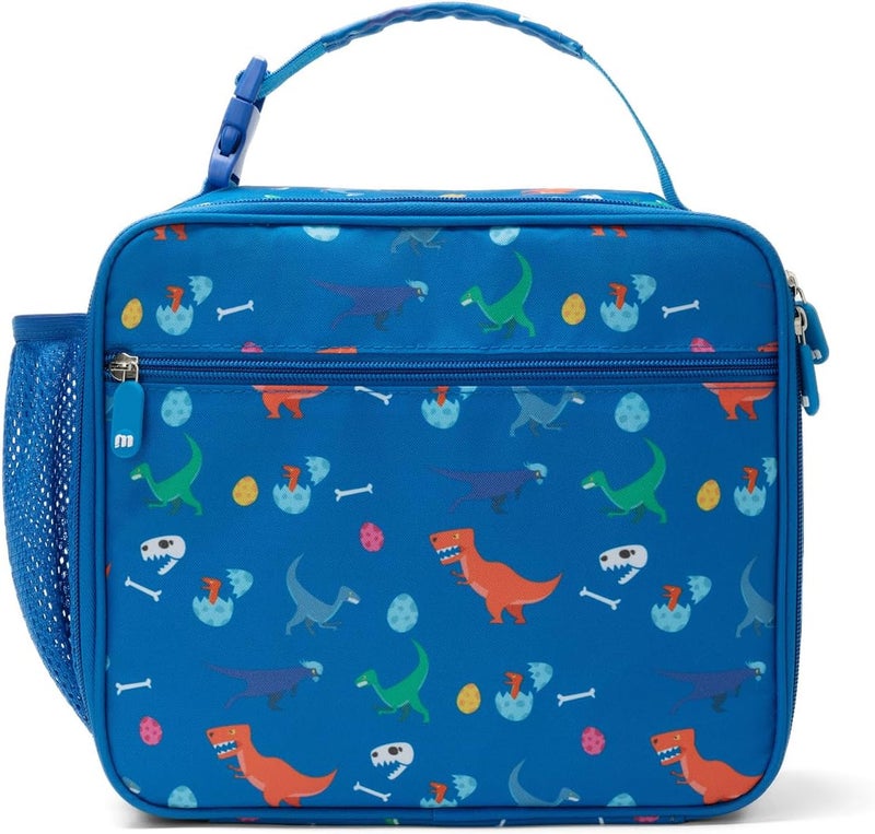 MEXS Lunch Bag for Kids, Insulated Lunch Box Girls Boys, Durable Lunch Tote(adjustable) with Water Bottle Holder/Water-resistant Lining, Toddler Lunch Picnic Cooler Bag for School Travel (Dinosaur) - Image 1