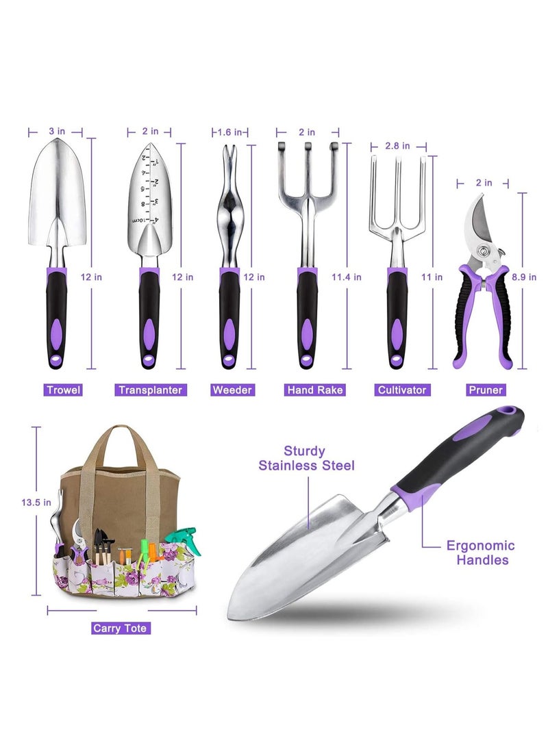 MIXDE Gardening Tools Set of 83,Ergonomic Garden Tool Set,Succulent Tools Set Included, Heavy Duty Aluminum Gardening Tools for Gardening,Durable Gardening Supplies Kit - Image 2