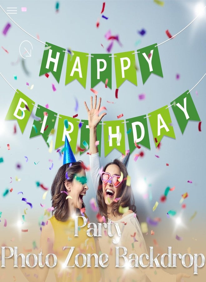 لافتة عيد ميلاد سعيد من أويليز، لافتة عيد ميلاد سعيد خضراء، زينة عيد ميلاد لحفلة عيد ميلاد، خلفية جدارية، لافتة عيد ميلاد خضراء للرجال والنساء، لوازم حفلات - Image 2