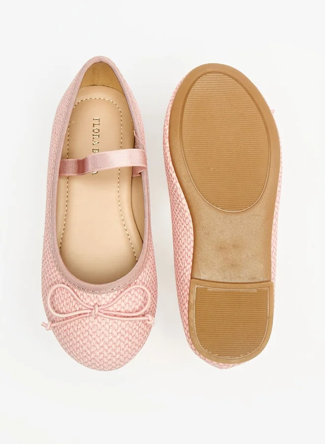 Flora Bella By Shoexpress Girls Casual Elastic Round Toe Ballerinas