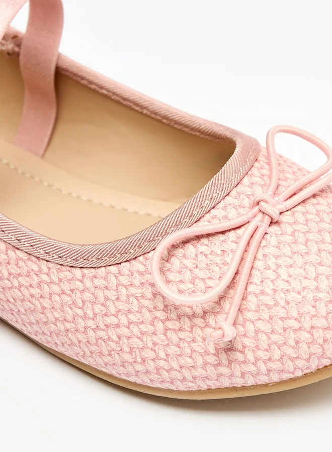 Flora Bella By Shoexpress Girls Casual Elastic Round Toe Ballerinas