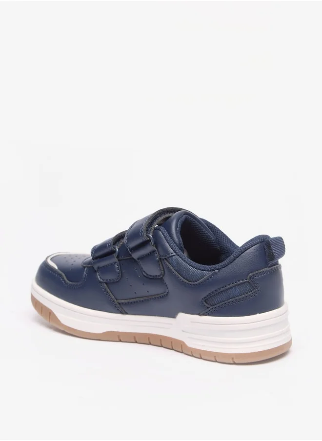 LBL by Shoexpress Boys Panelled Sneakers with Hook and Loop Closure