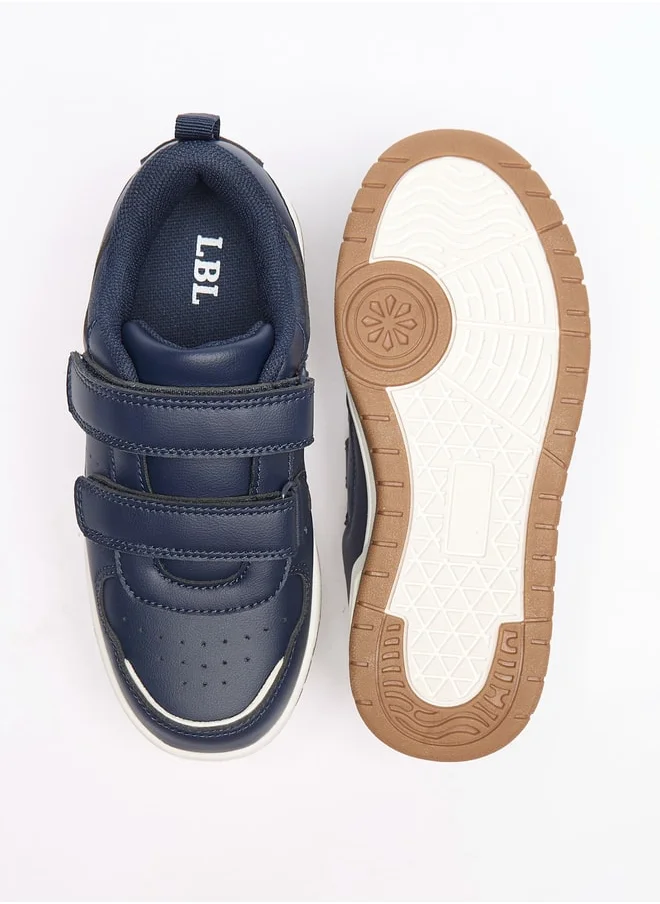 LBL by Shoexpress Boys Panelled Sneakers with Hook and Loop Closure