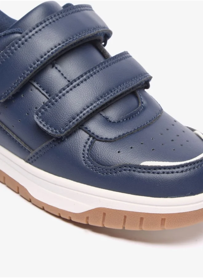 LBL by Shoexpress Boys Panelled Sneakers with Hook and Loop Closure
