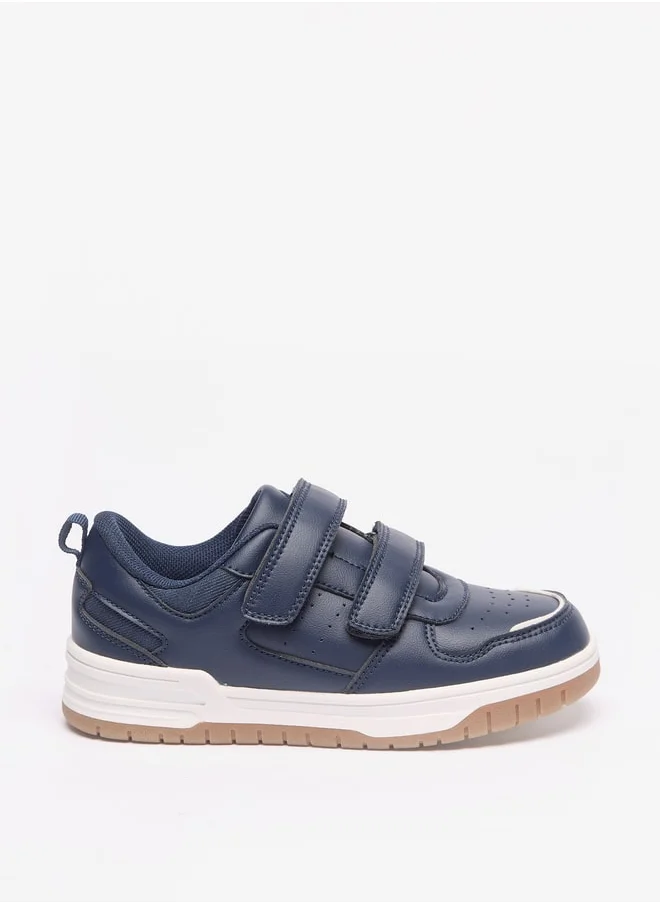 LBL by Shoexpress Boys Panelled Sneakers with Hook and Loop Closure