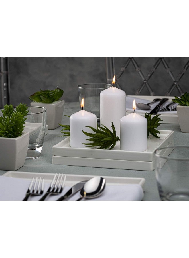 BOLSIUS 12 White Pillar Candles Bulk - 2.3 x 3 inch Candle Set - 17 Hours Clean Burning - No Palm Oil - 0% Animal Fat - Premium European Quality - Wedding, Party, Dinner & Emergency Candles - Image 5