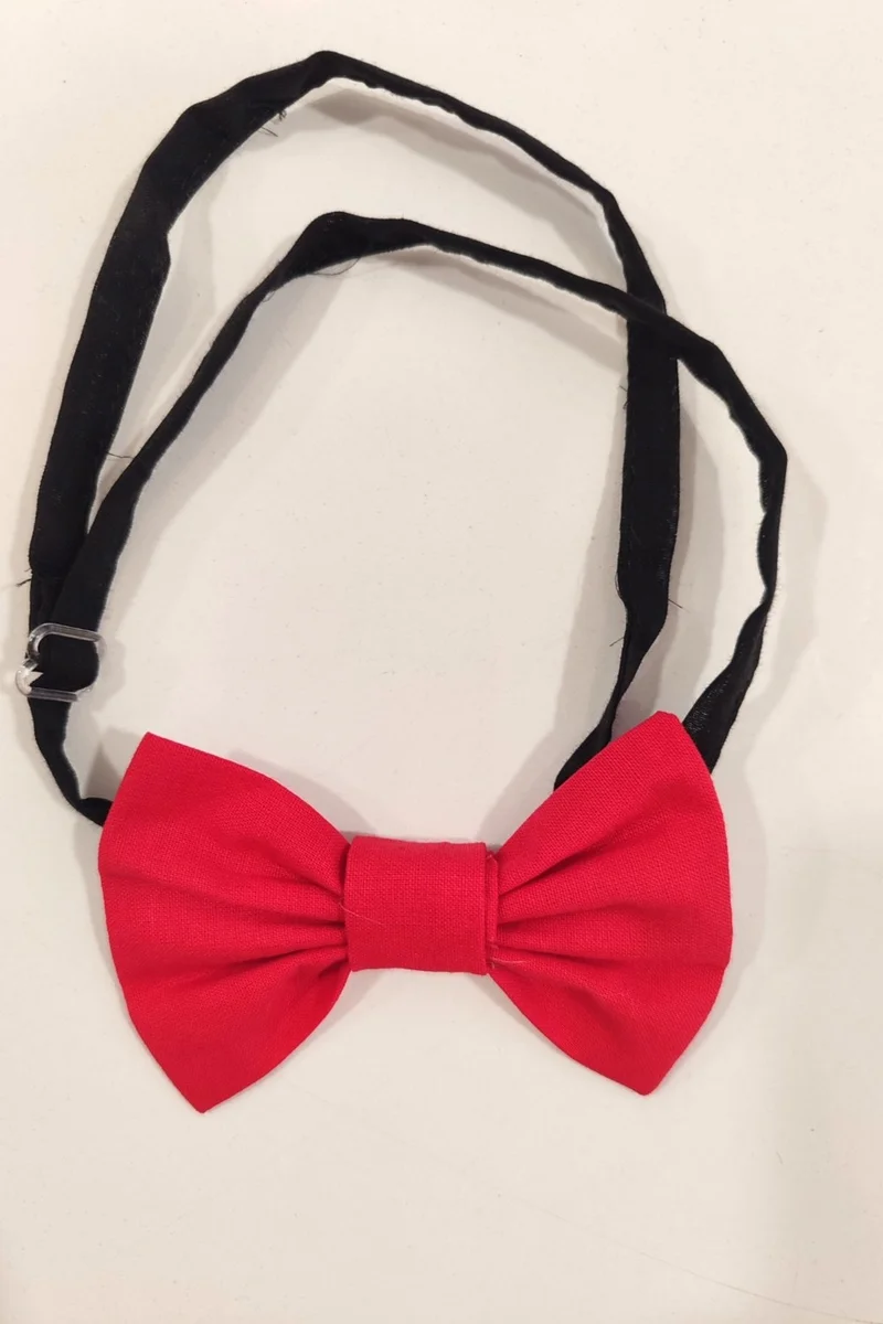 شيكو بابا Boy Bow Tie Vest Harem Pants Set Red
