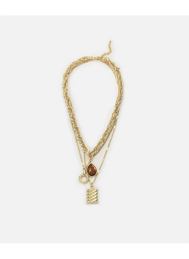 إبيكيول Mixed Pendant Layered Necklace