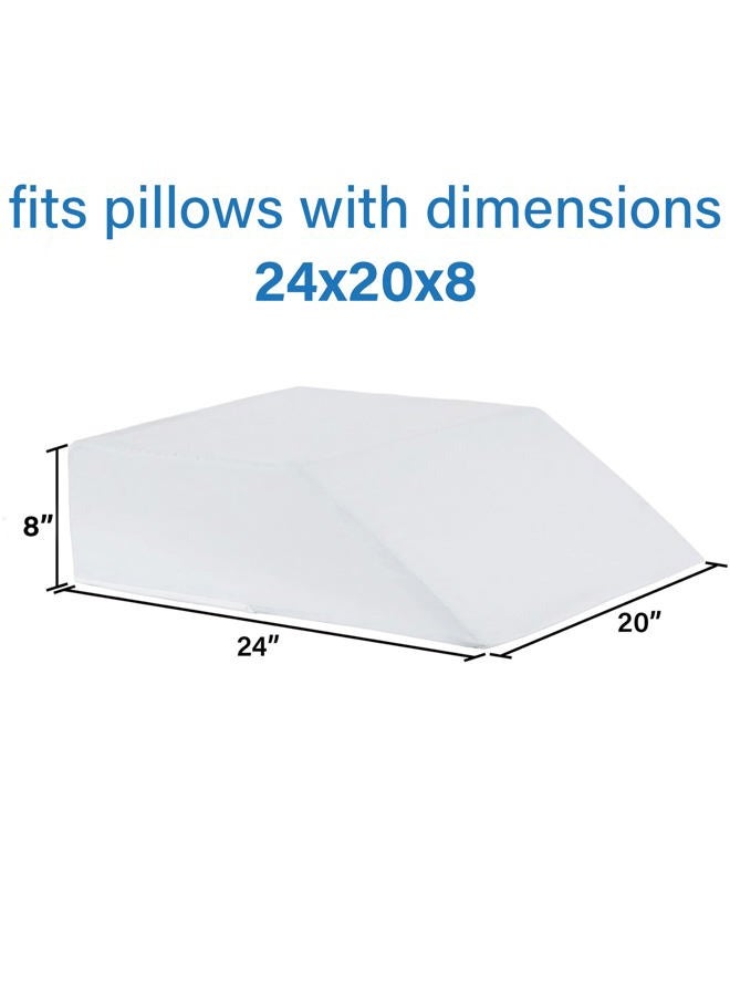 Vaunn Medical Bed Wedge Pillow Cover, Soft Leg Positioner Cover, Support Cushion for Head, Shoulders, Legs and Back (Cover Only)  - Image 3