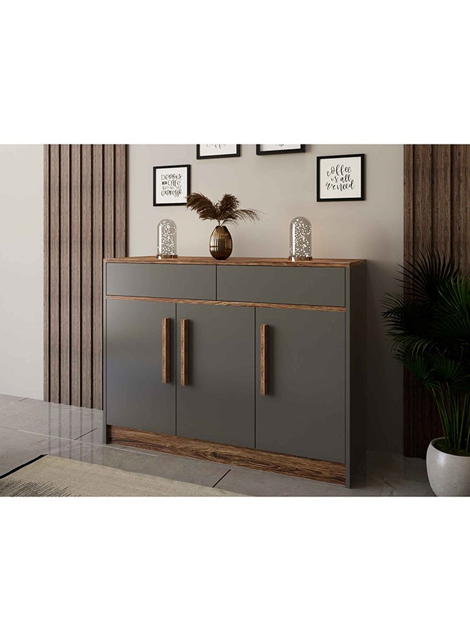 ستايلش هوم جزامة وخزانة احذية مودرن رمادي وبني - JZ01 - Image 3