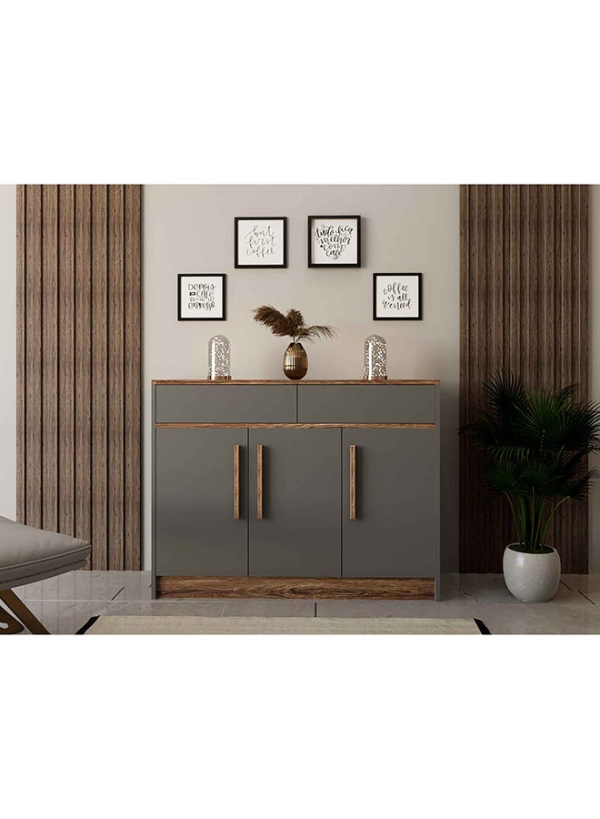 ستايلش هوم جزامة وخزانة احذية مودرن رمادي وبني - JZ01 - Image 2