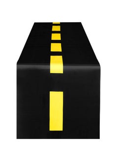 Remagr Construction Table Runner Racetrack Floor Ground Construction Tablecloths Road Table Runner For Cars Birthday Party Runway Theme Party Construction Party Decorations Supplies 10 X 1.5 Ft  - Image 2