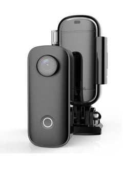 General C100 Small Thumb Action Camera, 1080P 30FPS Waterproof Sports Video Camera, WiFi Wireless 15MP Imaging with Wearable Accessories for Travel, Sports, Vlog, Weighs 1 oz,(Black)  - Image 1