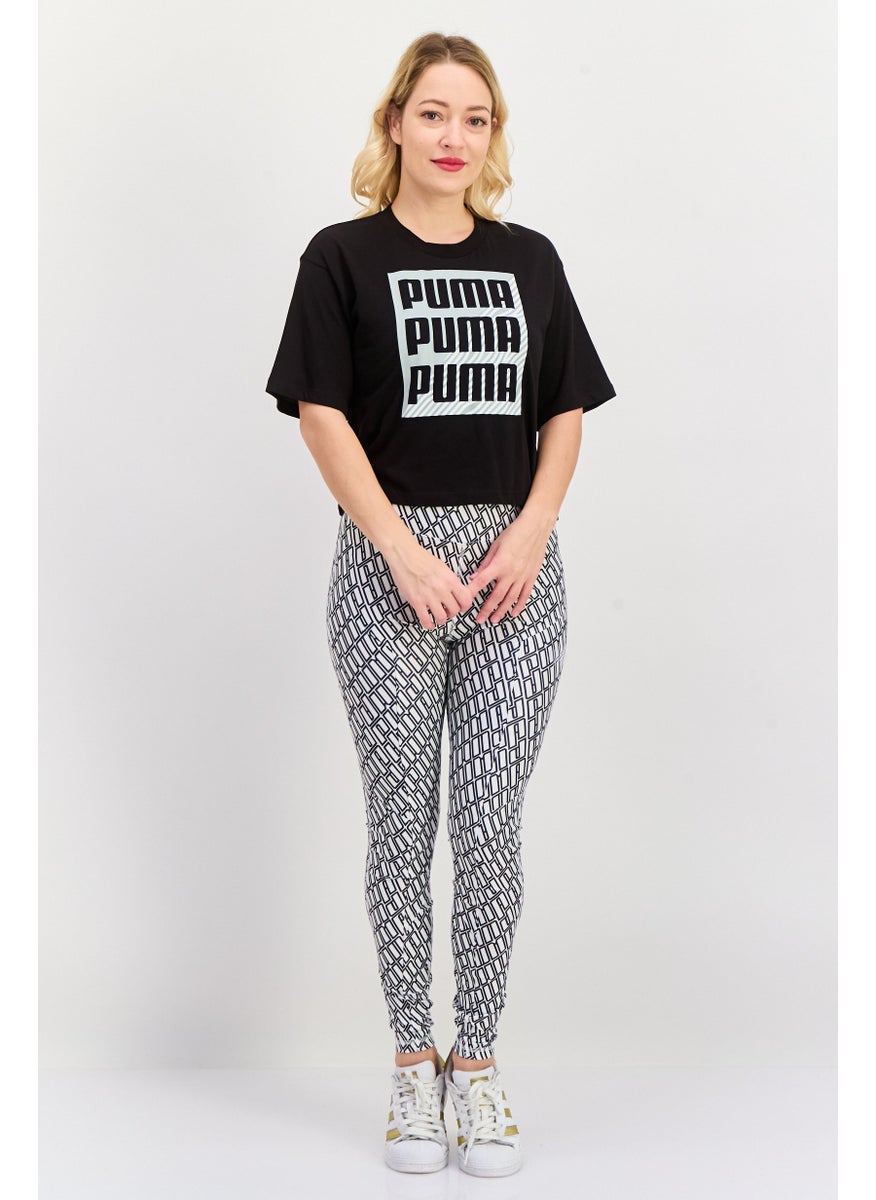 PUMA Women Sportswear Fit Short Sleeve Training Top, Black  - Image 4