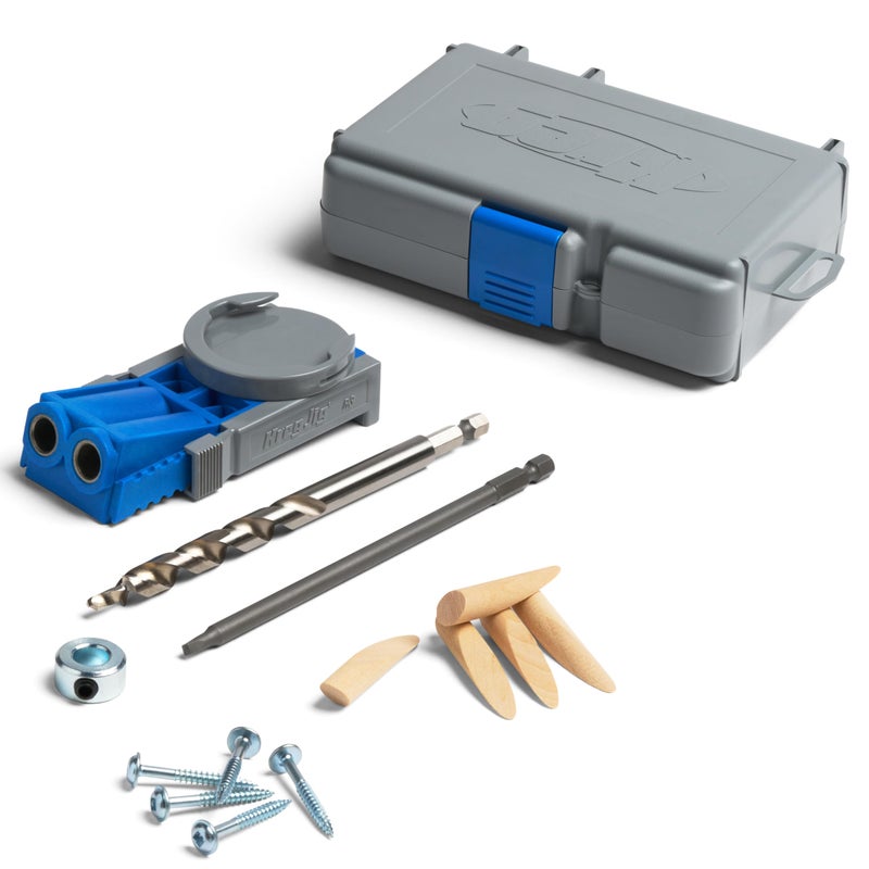 Kreg R3 Jr. Pocket-Hole Jig System - Portable Kreg Pocket-Hole Jig - Easy Clamping & Adjusting - Includes Positioning Sliders - For Materials 1/2" to 1 1/2" Thick - Image 1