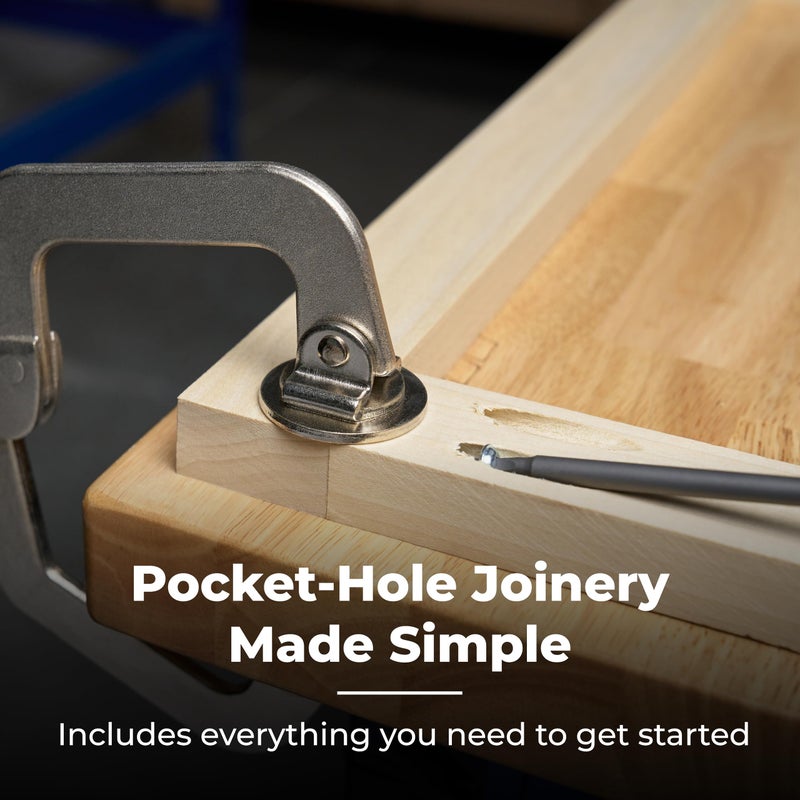 Kreg R3 Jr. Pocket-Hole Jig System - Portable Kreg Pocket-Hole Jig - Easy Clamping & Adjusting - Includes Positioning Sliders - For Materials 1/2" to 1 1/2" Thick - Image 4