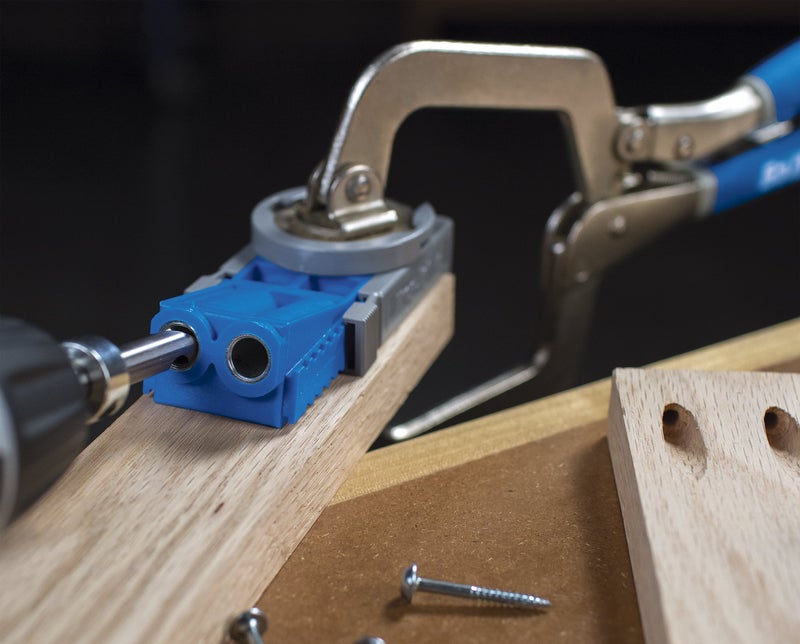 Kreg R3 Jr. Pocket-Hole Jig System - Portable Kreg Pocket-Hole Jig - Easy Clamping & Adjusting - Includes Positioning Sliders - For Materials 1/2" to 1 1/2" Thick - Image 2