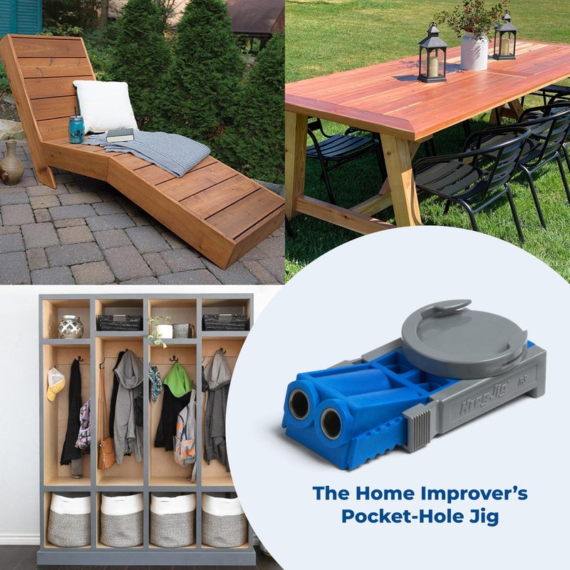 Kreg R3 Jr. Pocket-Hole Jig System - Portable Kreg Pocket-Hole Jig - Easy Clamping & Adjusting - Includes Positioning Sliders - For Materials 1/2" to 1 1/2" Thick - Image 3