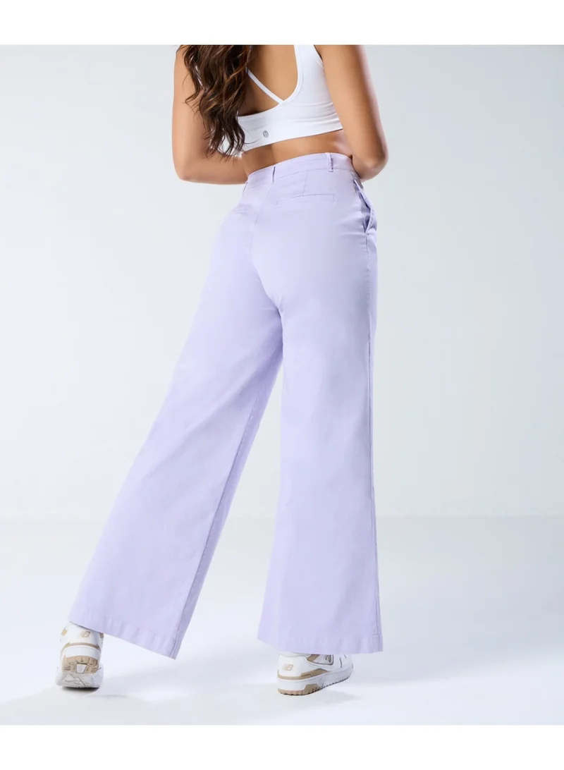 Zigzag Lavender flared Chino pant