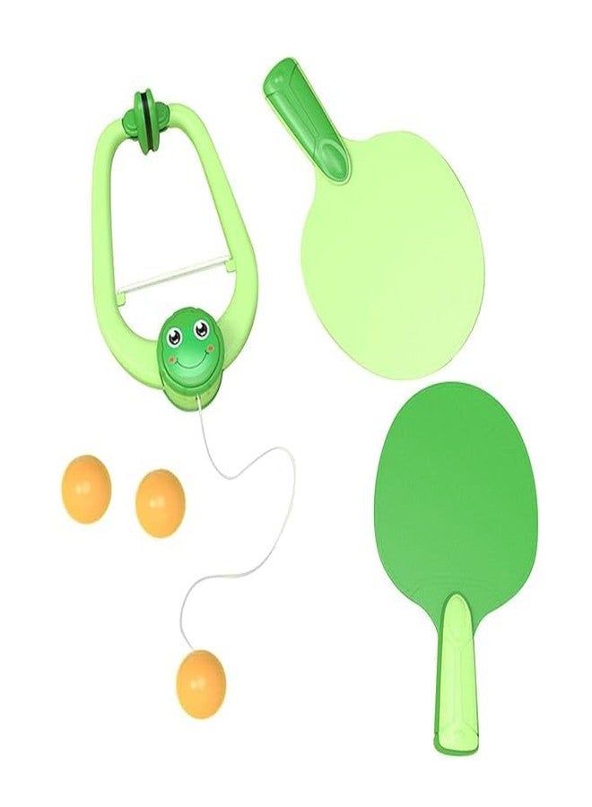 BLiSS HUES Indoor Hanging Table Tennis Ping Pong Trainer Portable Set with Adjustable Height- Self Training Games- Random Design (Style-02) - Image 1