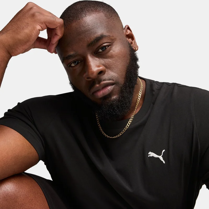 PUMA Black Men's Essentials Small Logo T-Shirt for Men | Best Price UAE