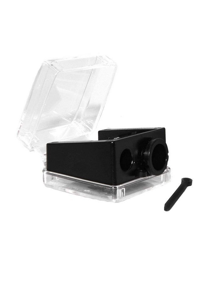 PALLADIO Double Barrel 3 In 1 Cosmetic Pencil Sharpener With Cover, Stainless Steel Blade, Size Adjuster, Essential For Small And Extra Large Lip Liner, Eyeliner, Brow Pencils - Image 2