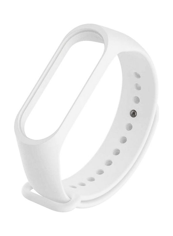 نيبمينينت سوار رياضي بديل من السيليكون المرن متوافق مع ساعة شاومي مي باند 7 لتتبع اللياقة البدنية إصدار 2022 أبيض - Image 3