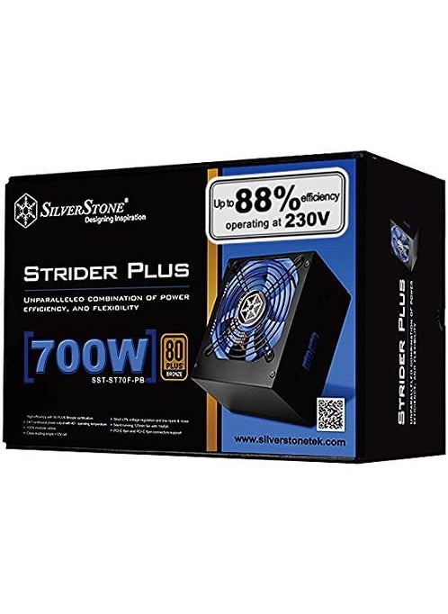 SilverStone Silverstone Tek 700W 12V Rail 80PLUS Bronze 100 Fully Modular Active PFC Power Supply ATX12VEPS12V 700 Power Supply ST70FPB  - Image 2
