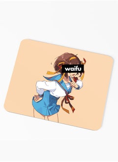 Haruhi Suzomiya Rectangle Mouse pad The Melancholy of Haruhi Suzumiya WFH Accessories Mouse pad Haruhi Waifu Mouse pad Rectangle Cute Anime girl Design Anime Fan-Waifu design