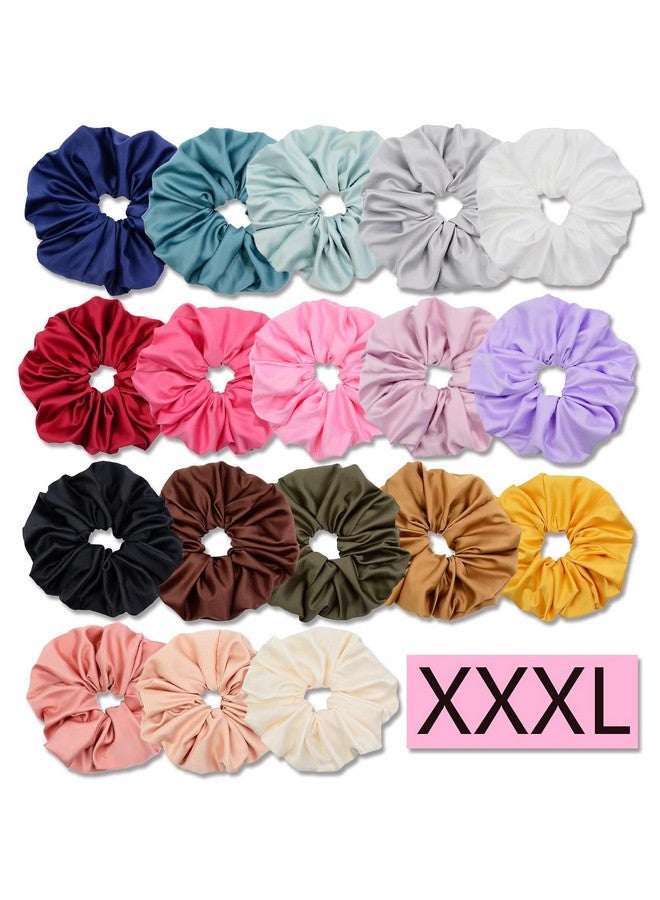 كلوفن 18 لونًا Xxxllarge ربطات شعر كبيرة الحجم Scrunchies من الساتان المطاطي Scrunchy Bobbles إكسسوارات ربطات شعر كبيرة الحجم للفتيات والنساء - Image 2